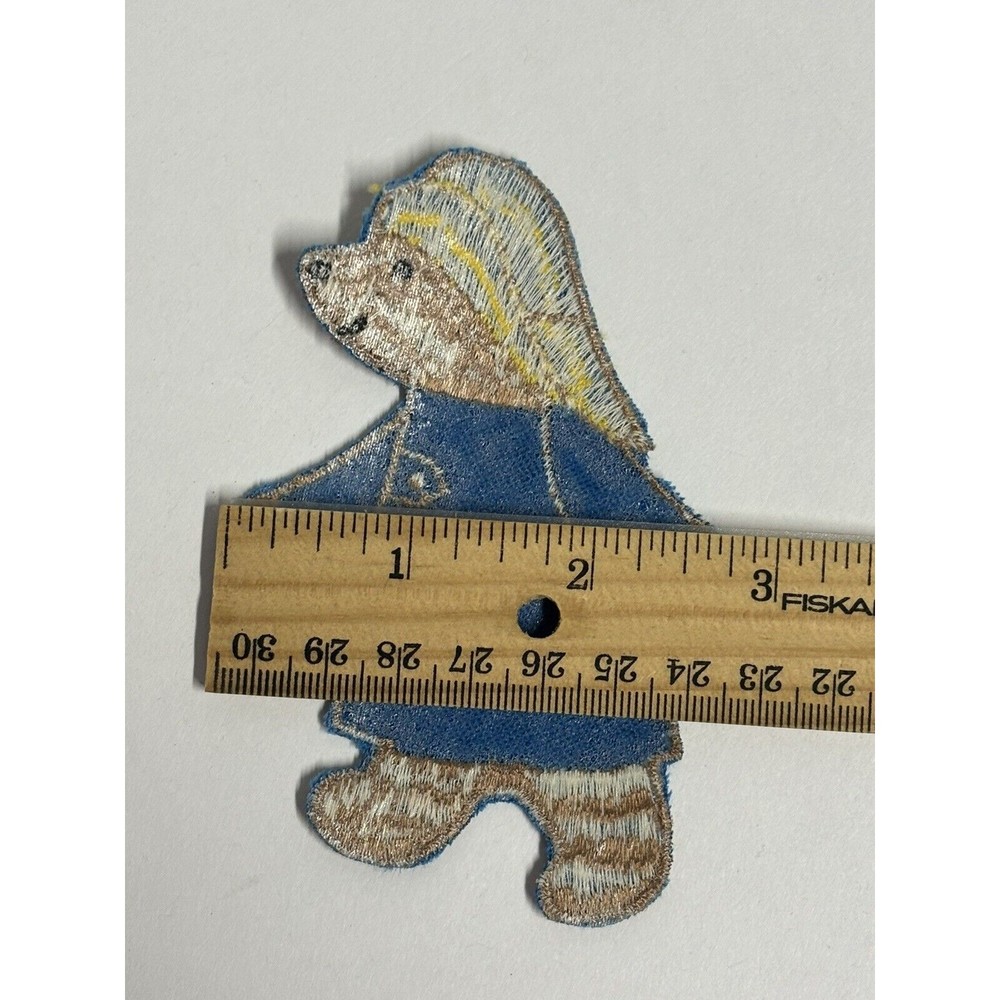 4” Paddington Bear Woven Embroidered Patches Iron-Sew On Vintage Crafting Fun - Picture 4 of 4